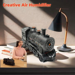 New Train Modeling Mini Air Humidifier With Remote Control Smoke Ring Cool Mist Air Humidifier LED Lamp Aroma Difuser Atomizer