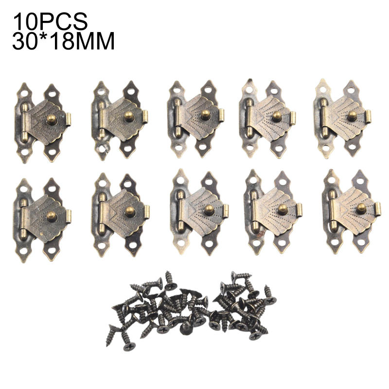 Description Picture 4 of itemPadlock Hasps Latch None Latch Hook Silver Antique Bronze Clasp Lock For Wood Boxes Gold Hasps Latch Brand New