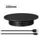 200mm black Suede