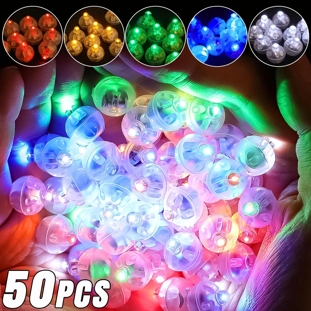 Description Picture 3 of item50/10Pcs Mini LED Balloon Light Colorful Flashing Luminous Tumbler Ball Lamp Lantern Light Christmas Wedding Party Decorations