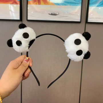 Cartoon Panda Headband Cute Animal Doll Chinese Style Plush Hair Band Hair Clip Hairband Hair hoop Girl