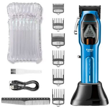 Kemei KM-1763 Professional Hair Clipper Adjustable Hair Trimmer For Men Barber Shop Electric Beard Haircut Machine Rechargeable