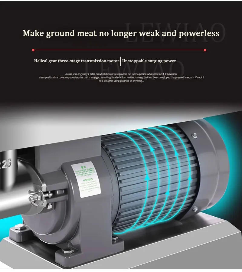 Description Picture 5 of itemElectric Meat Mincer Grinder 1300W Commercial Kitchen Chopper Food Processor Sausage Maker Machine Home Appliance