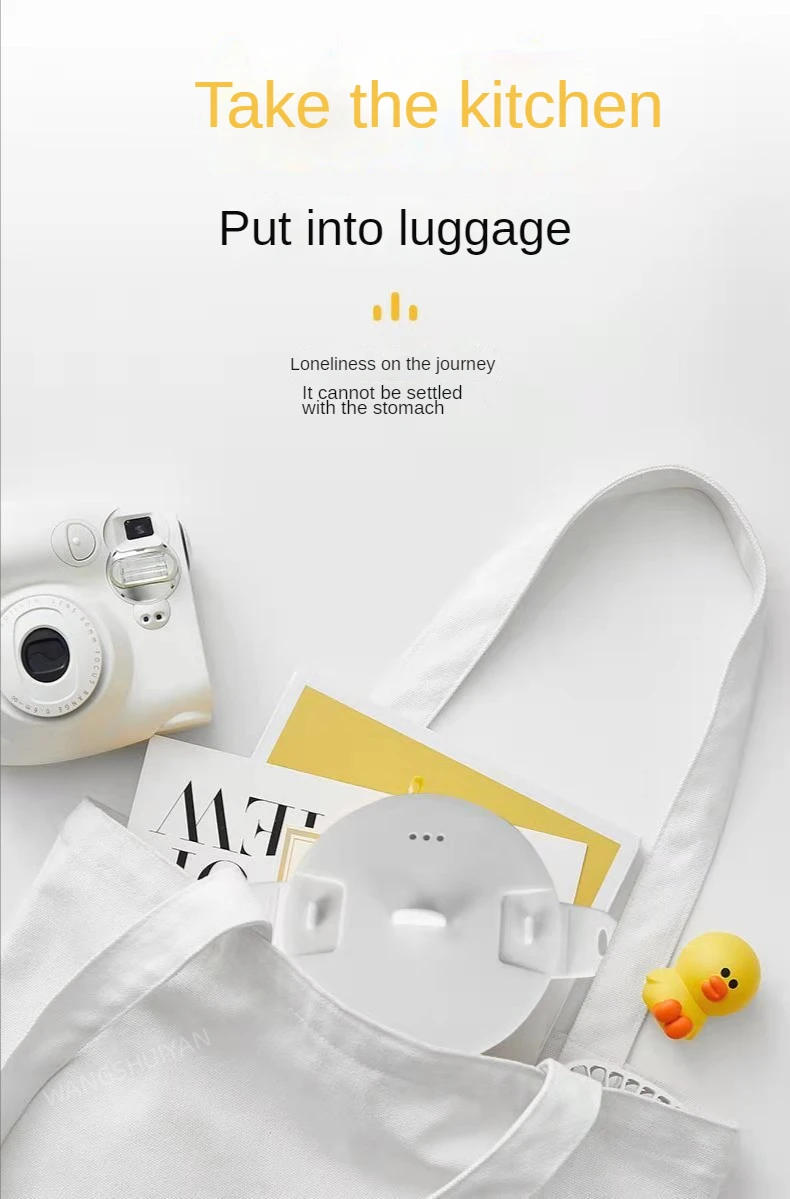 Description Picture 3 of itemFolding Silicone Electric Kettle Travel Water Heating Boiler Noodles Soup Pot Food Cooker Hotpot Cooking Skillet