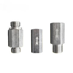 Pneumatic Check Valve Hexagonal Copper Nickel Plated Male Female thread 1/8" 1/4" 3/8" 1/2" Gas One Way Valve Air Brass Valve