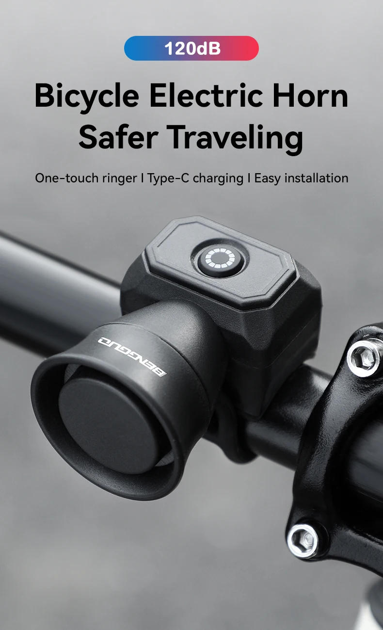 Description Picture 2 of itemNEW Bicycle Electronic Horn E-Bike Bell 120dB Loud Warning Sound CR2032 Battery IPX4 Waterproof Scooter Road Mountain Bike Horn