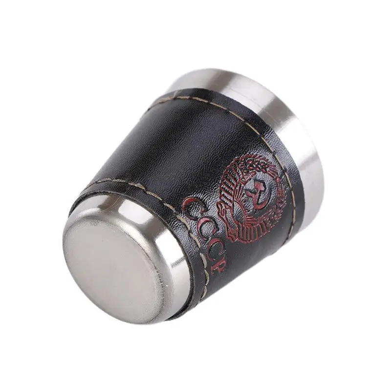 Description Picture 3 of item4pcs Vodka Cup 304 PU Holster Russia Stainless Steel Mini Wine Tumbler Portable Personalized 30ml Shot Glass Set Outdoor Product