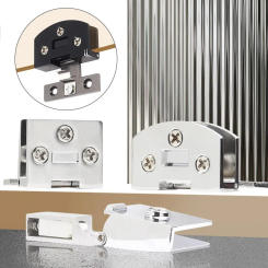 Metal Glass Clip Hinge Furniture Accessories Hinge Protector Display Cabinet Hinge Multifunctional Hardware Glass Door Clamp