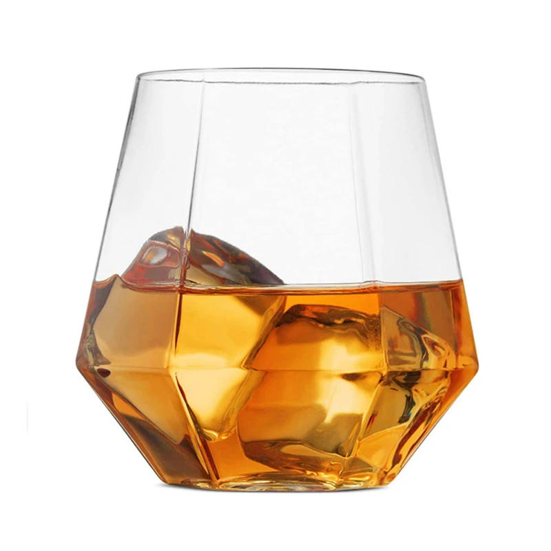 Description Picture 3 of itemHexagonal Cup 360ml Wedding Wine Glasses Drinkware Transparent Cocktail Glass