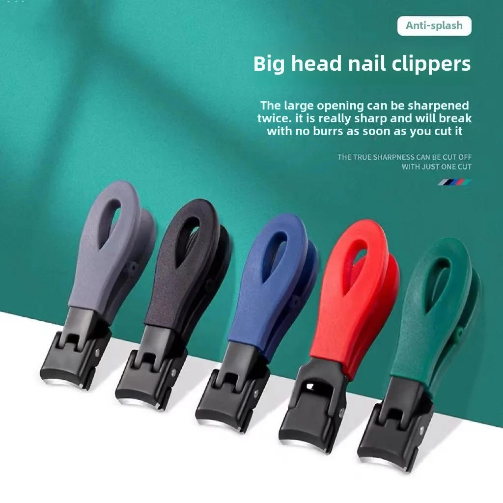 Description Picture 2 of itemPortable Ultra Sharp Nail Clippers Stainless Steel Wide Jaw Opening Anti Splash Toe Fingernail Trimmers For Woman Man