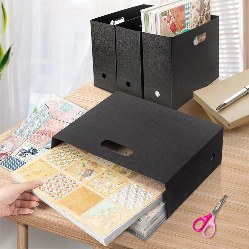 Description Picture 5 of itemCreative Folding Storage Basket 12x12 Cm Size Foldable Organizer Scrapbook Paper Office Students Book Clip Book Cushion