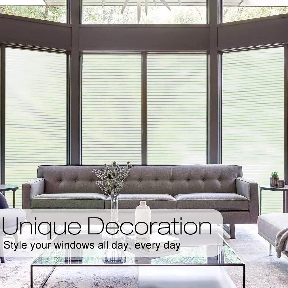 Description Picture 2 of itemWindow Privacy Film Frosted Window Film Decorative Window Stickers Opaque Static Stickers Thermal Insulation Sun Shading Window