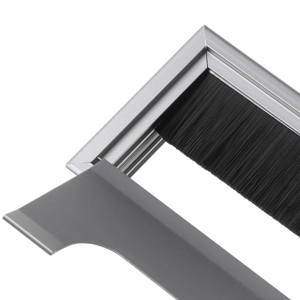 Description Picture 6 of itemAluminum Alloy Wire Hole Cover PC Desk Rectangular Line Box Cable Grommet Desk Table Hole Cover Outlet Port Cable Fixing