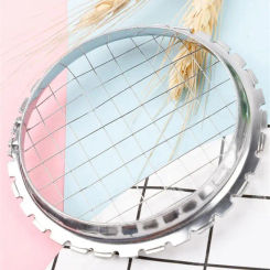 New Kitchen Cutting Gadgets Stainless Steel Egg Slicer Vegetables Fruit Potato Salads Cube Grid Cutter Cheese Device