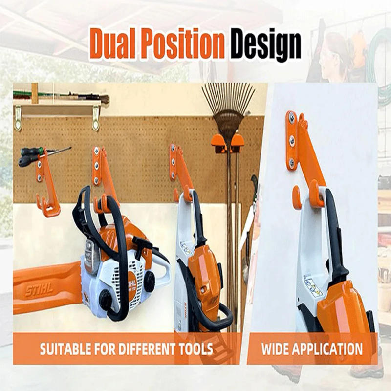 Description Picture 3 of item1pc Hook Heavy Duty Chainsaw Hook Wall Mount Chainsaw Stand Garage Chainsaw Storage Garden Power Tools Accessories