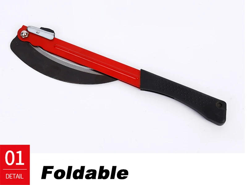 Description Picture 5 of itemMower Folding Sickle Manganese Steel Portable Firewood Cutting Outdoor Agricultural Tools Sickle Knife Machete Garden Tools