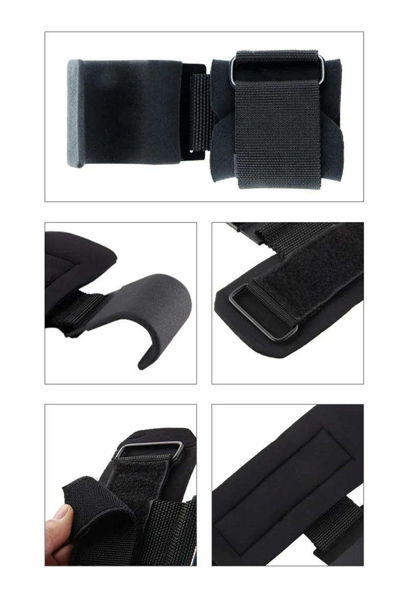 Description Picture 5 of itemWeight Lifting Hook Grips With Wrist Wraps Hand-Bar Wrist Strap Gym Fitness Hook Weight Strap Pull-Ups Power Lifting Gloves