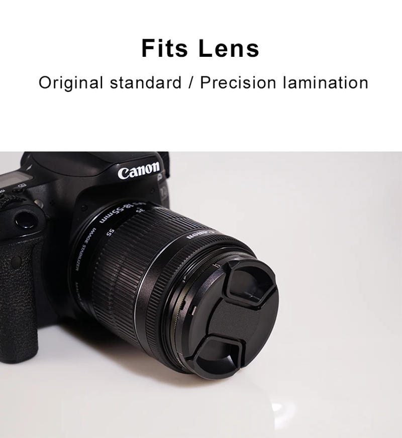 Description Picture 4 of itemCamera Lens Cap 39mm 40.5mm 43mm 46mm 49mm 52mm 55mm 58mm 62mm 67mm 72mm 77mm 82mm Lens Protector fuji sony Front Lens Cap 1pcs