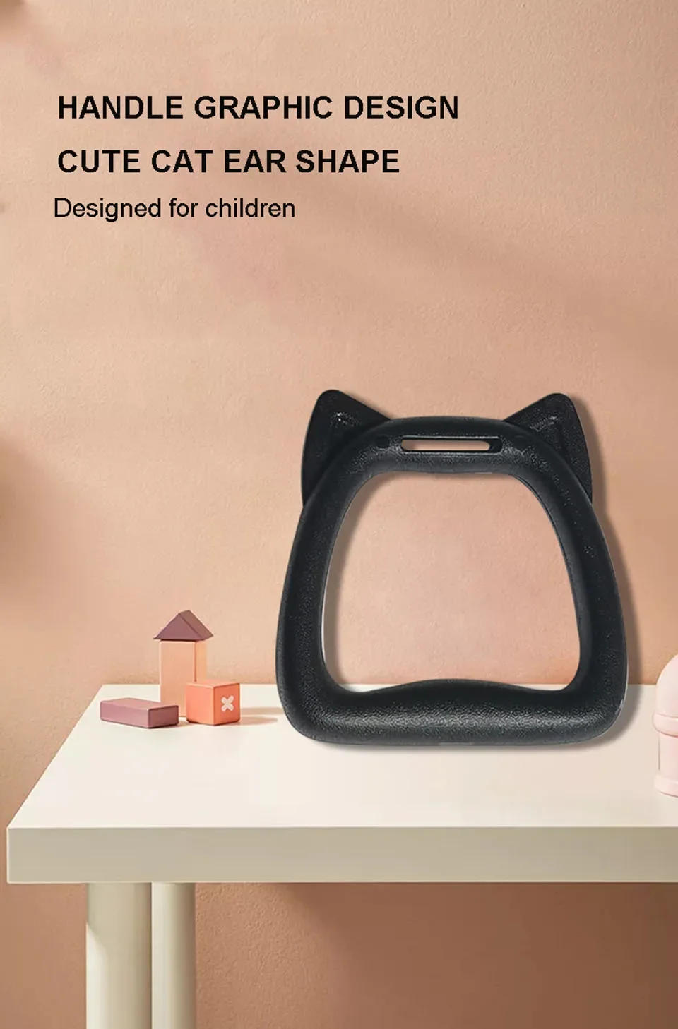 Description Picture 4 of itemHousehold Kids Gymnastic Rings Sling Ring Fitness Horizontal Bar Pull-up Indoor Sports Lumbar Traction Handle Children Fitness