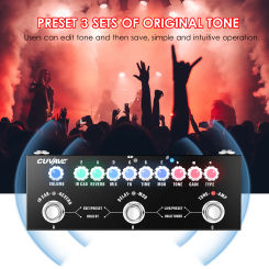 Cuvave CUBE BABY Guitar Multi Effects Pedal Phone Recording Function with 8 IR Cabinets Simulation M-VAVE Rechargeable Pedal