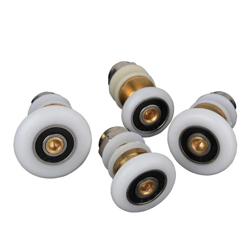 Description Picture 4 of itemNylon Partiality Bearing Rollers Copper-Core Single Wheel Sliding Door Pulley for Shower Cabin SPA Room
