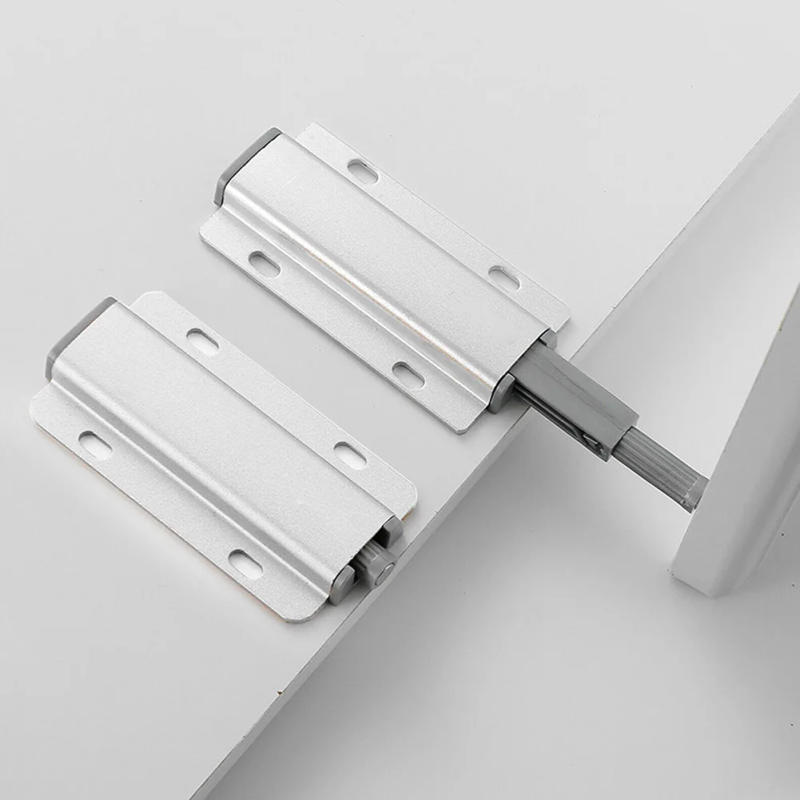 Description Picture 3 of itemNew Door Lock Latch Heavy Duty Metal Push To Open Catch Kitchen Bathroom Door Slide Bolt Wardrobe Cabinet Home Hardware