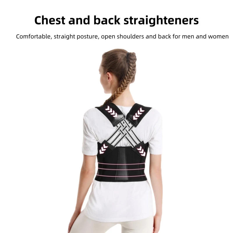 Description Picture 2 of itemBack Posture Corrector for Women Breathable Elastic Brace Back Posture Correction Belt Adjustable Shoulder for Student and Man