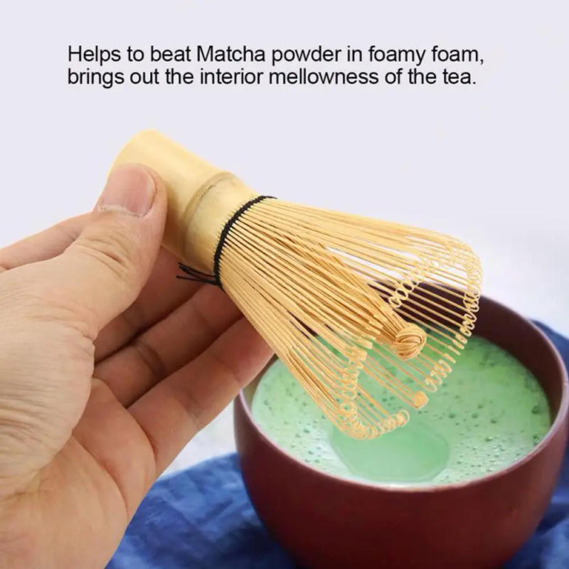 Description Picture 6 of itemMatcha Tea Brush 80 Matcha Green Tea Powder Whisk Teaware Japanese Ceremony Bamboo Chasen Tool Kitchen Accessories