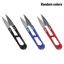 3pc Pruning Scissors Stainless Steel U-shaped Mini Sharp Gardening Plant Shears Home Yarn Shearing Tool Tailor