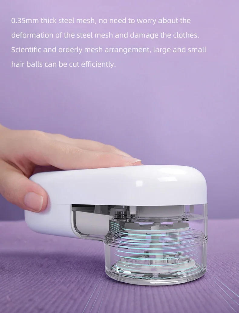 Description Picture 6 of itemIconic Brand Mijia Lint Remover and Cutter, Portable USB Electric Pellets Lint Remover Machine Clothes Fabric Shaver Hair Ball Trimmer