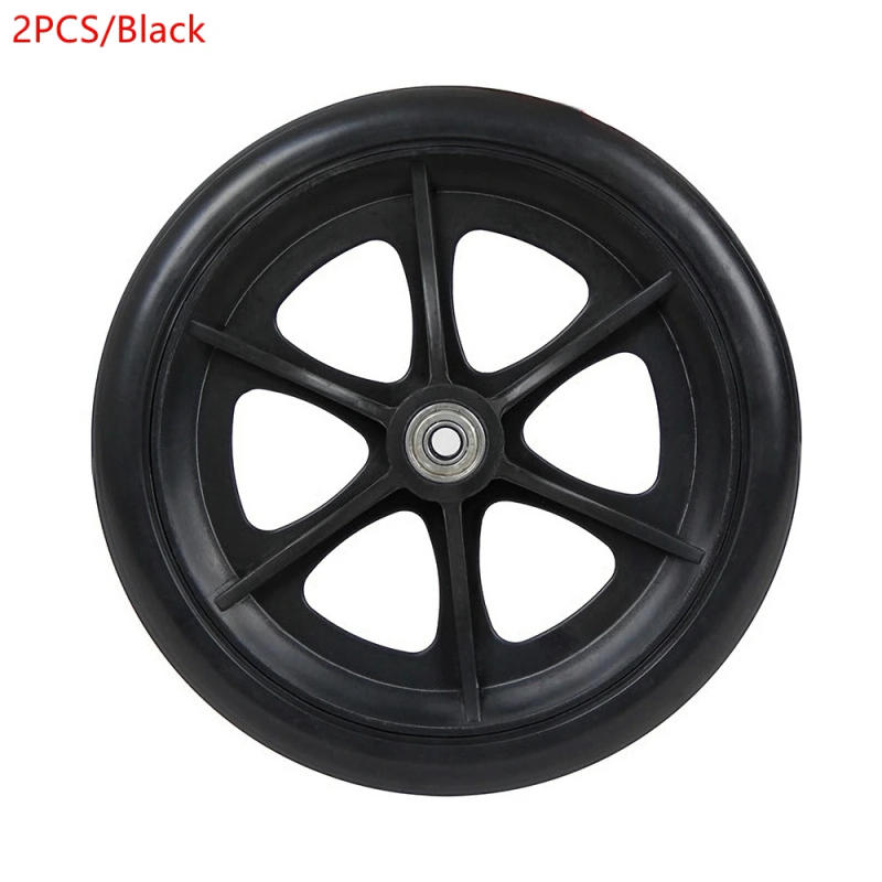 Description Picture 6 of item2PCS 8 Inch Diameter 8MM Wheelchair Casters Small Cart Rollers Chair Wheelchair Accessories Front Wheel Casters Replace