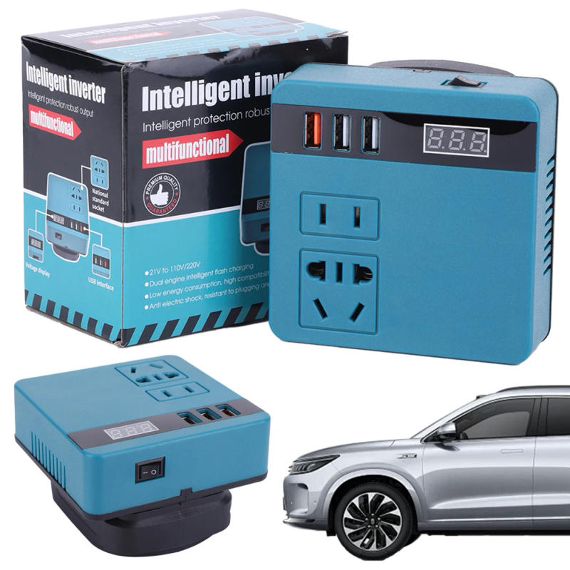 Description Picture 4 of item120W DC To AC Inverter DC 18V-21V To AC 220V Power Inverter Intelligent Battery Transformer for DeWalt/Makita/Milwaukee Battery