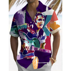 Men's Casual Shirt Hawaiian Shirt Men Summer 3d Print Casual Short Sleeved Shirt For Men Clothing Breathable Shirts