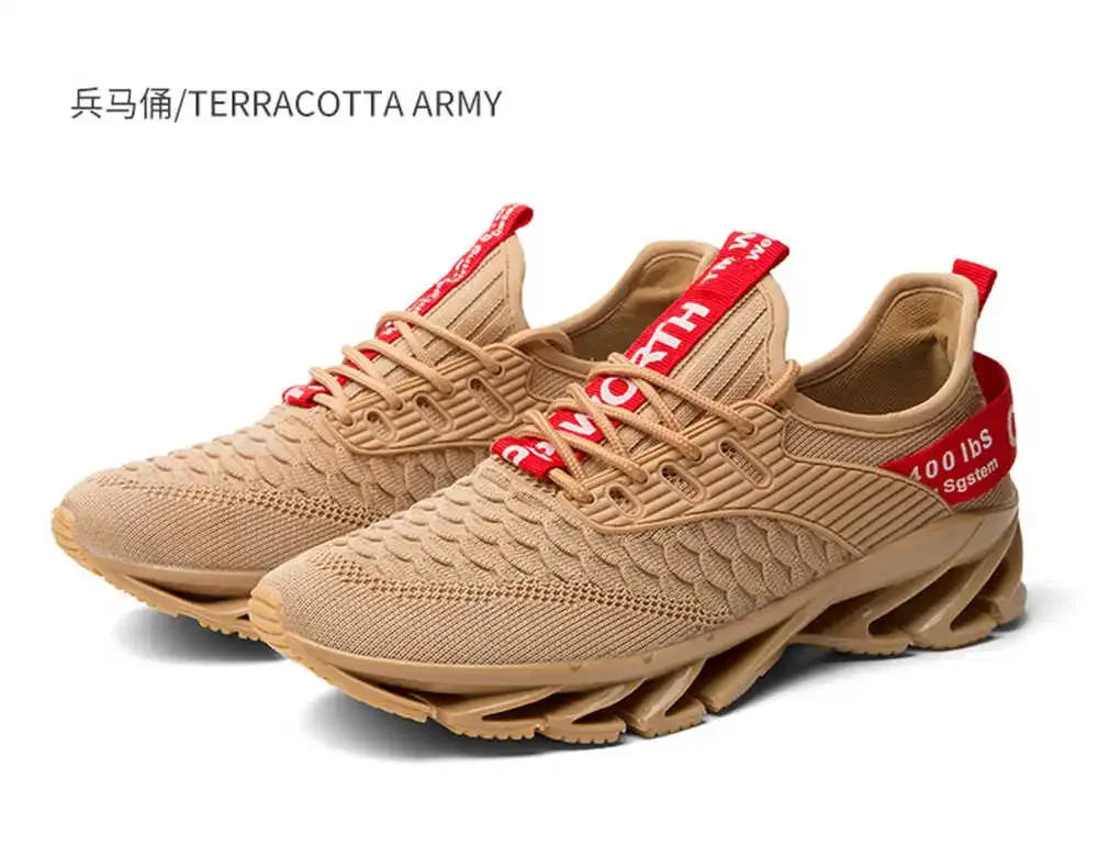 Description Picture 4 of itemHeight Increasing Brown Size 48 Shoes For Men Skateboarding Sneakers Green Boys Sports Trending Holiday Stylish Trnis Items