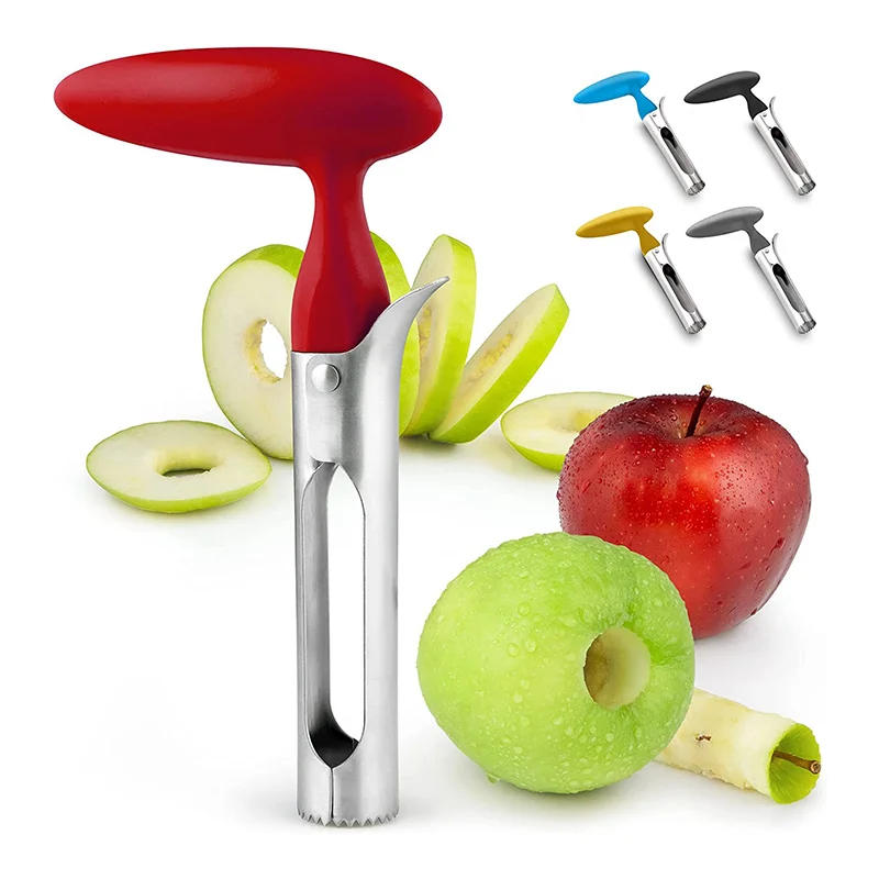 Description Picture 4 of itemStainless Steel Apple Corer Fruit Seed Core Remover Pear Apple Corer Seeder Slicer Knife Durable Kitchen Gadgets Vegetable Tools