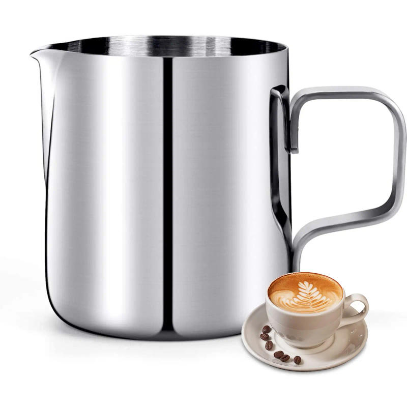 Description Picture 3 of item350-1L Coffee Milk Frothing Jug Latte Art Milk Frother Pitcher Stainless Steel Measurement Jug Espresso Barista Tool Coffee Cup