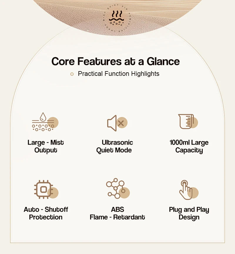 Description Picture 3 of itemAir Humidifier Rechargeable Ultrasonic Cool Mist Humidifier Enhanced Air Quality for Home Office Bedroom Baby Room