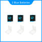 3 Blue Batteries