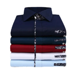 Quality Men Shirt Long Sleeve Fashion Business Dress Casual Shirts Cuff Print Spring Slim Fit Brand Weeding Shirt Man Shirt 5XL