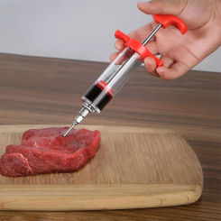 1pc Turkey Sauce Injector Meat Injector Syringe, Marinade Flavor Injector