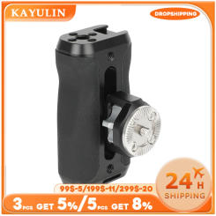 Kayulin Camera Side Handle Grip With ARRI-Style Rosette Mount M6 Thumbscrew For Sony Canon DSLR Camera Monitor Cage Rig Handle