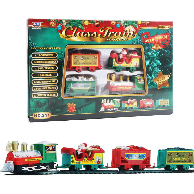 Description Picture 5 of itemChristmas Realistic Electric Train Set,Easy To Ass-emble & Safe For Kids Gift & Party Home Xmas Tree Decoration