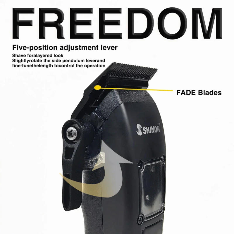 Description Picture 4 of item9500RPM 3 Covers Professional DLC FADE Blade Hair Clipper Vector Motor Base Charger Electric Hair Trimmer for Men Barber S-3193