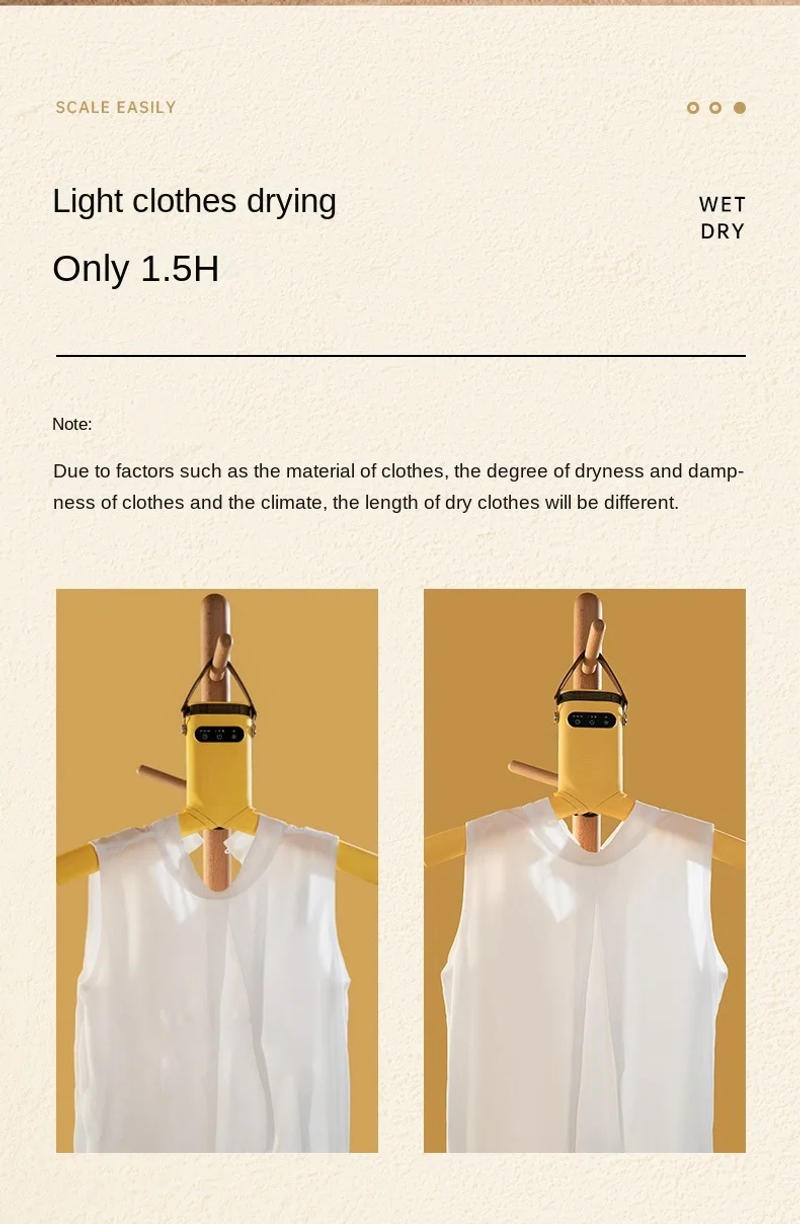 Description Picture 2 of item220V Clothes Drying Rack Portable Clothes Dryer Travel Foldable Shoe Dryer Household Use Drying Machine Tool