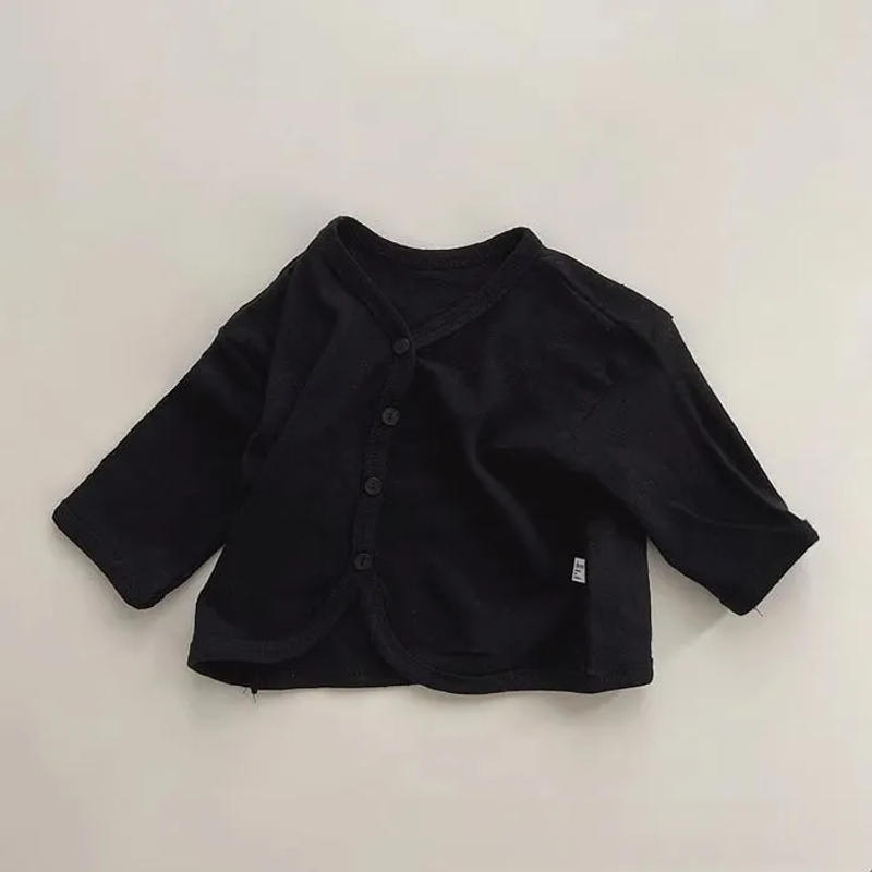 Description Picture 4 of item2025 Summer New Baby Long Sleeve Sunscreen Jacket Infant Girl Cotton Cardigan Kids Boys Solid Coat Thin Breathable Tops Clothes