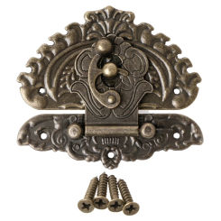 2024 New Vintage Retro Decorative Hasp Toggle Suitcase Box Lock Hook for Latch