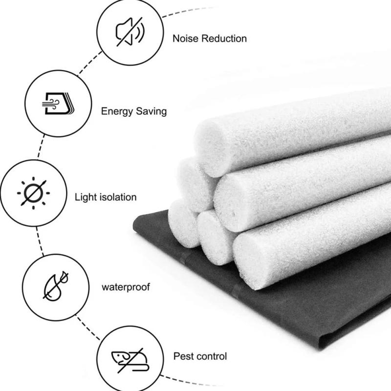 Description Picture 5 of item96cm Waterproof Seal Strip Draught Excluder Stopper Door Bottom Wind Sweep Blocker Double Silicone Rubber Seal