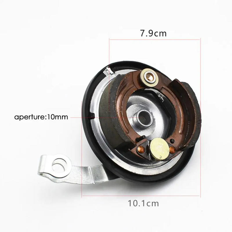 Description Picture 4 of itemElectric Bicycle Front Drum Brake Ebike Hold Brake Shaft Rear Axle Electric Car Brake Pads Universal Rear Brake