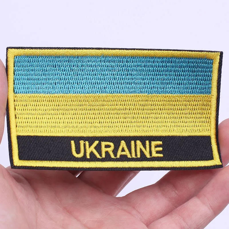 Description Picture 6 of itemIron on Ukraine Flag Embroidery Patch Ukrainian National Emblem Patches on Clothes Diy Thermoadhesive Stickers Shoulder Badges