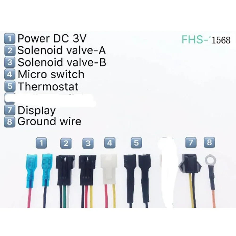 Description Picture 3 of item10 pcs Total 16 wires Model 1566 Universal DC 3V Gas stove Double ignition with Temperature control and display Pulse igniter